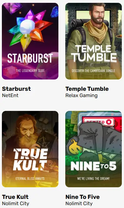LuckyFruits Casino games